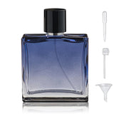 Yerpkefey 100ml/3.4 Oz Glass Spray Bottle Perfume Atomizer,Empty Refillable Perfume Spray Bottle with 3 Kinds of Dispenser (A3)