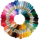 Ecomistiq Premium Rainbow Color Embroidery Floss Stitch Threads | Kits Hand & Needlecrafts Yarn