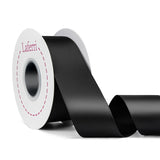Laferri Black Satin Ribbon Double Faced,1-1/2 X 25 Yards,Fabric Ribbon Use for Gift Wrapping DIY Craft Floral Bouquets Wedding P