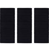 TecUnite 200 Pieces No-metal Hair Elastics Bulk Rubber Bands Hair Ties Ponytail Holders Bands for Women(Black)
