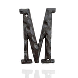 House Letter, 5 Inch High Cast Iron Home Address Letter, Perfect Matching the 5.5 Inch Cast Iron House Numbers (M)