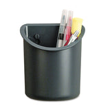 Universal 08193 Recycled Plastic Cubicle Pencil Cup, 4 1/4 x 2 1/2 x 5, Charcoal