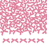Meseey 100 Pcs Mini Pink Satin Ribbon Bows with Tape 1.5 Inch Self Adhesive Craft Bows Flowers Appliques DIY Craft for Sewing, S