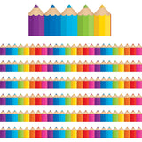 Teacher Created Resources Die-Cut Border, 2.75-Inch X 210-Ft, Colored Pencils (Tcr3496-6)
