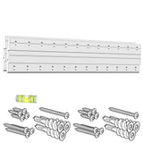 Z Clips 12 2 Pack - French Cleat Picture Hanger - Wall Mirror Mounting Bracket - Flush Mount Hanging Kit for Shelf, Painting, Fr