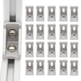 20Pcs 1 x 1 1010 Series Aluminum Extrusion Profiles Fastener T-Solt Connector for 10 Series Extrusion