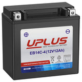 ATV Battery YTX14-BS, UPLUS EB14C-4 Scooter Snowmobile UTV Motorcycle Battery Maintenance Free - Sealed AGM Powersports Batterie
