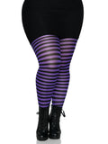 PLUS SIZE STRIPED TIGHTS 3X4X