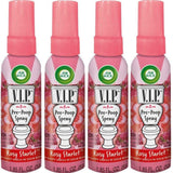 Air Wick V.I.P. PrePoop Toilet Spray | Rosy Starlet Scent | Contains Essential Oils | Travel Size Air Freshener | Up to 100 use