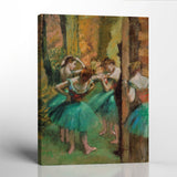 Fine Art Oil Painting, Degas Wall Art, Dancer Pictures, Dancers in Pink and Green Canvas Print, Impressionist Wall Art, Ready To