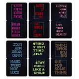 woopme Set of 6 Magnetic Hard Work Not Luck Bookmark for Book Lovers Readers Students Gift Magnetic Page Clips Folding