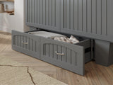 Sydney Queen Murphy Bed Chest In Grey