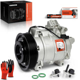 A-Premium A/C Compressor with Clutch Compatible with Honda Accord 2.4L 2008-2012, Crosstour 2.4L 2012-2015