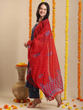 Gosriki Women'S Rayon Blend Straight Printed Kurta With Pant & Dupatta (Masumi Blue-Vks01-Gs_4Xl_Blue_Xxxx-Large),Blue,4,B0DK9PTM83