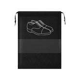 Tardy Clear Drawstring Shoe Bag, Poly Storage Pouch With Sneaker Print Multicolor (1)