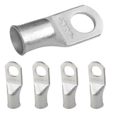 SELTERM 5pcs 2/0 AWG 1/2 Stud Tinned Copper Wire Lugs, Ring Terminals, Battery Cable Ends, 00 Gauge Ring Terminal Connectors, UL