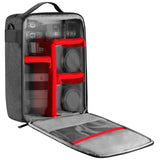 Neewer NW140S Waterproof Camera and Lens Storage Carrying Case 8.7x5.9x12.6 inches Soft Padded Bag for Canon Nikon Sony DSLR, 4