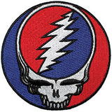 C&D Visionary Application Grateful Dead Steal Your Face Patch Red-New