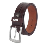 Flyer MenS Leather Belt (Formal/Casual) (Colour Brown) (Size 28) Buckle Adjustable Size Genuine Leather (Br232528)