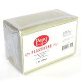 Pepy Reusable and Non-Drying Oil-Based Plasticine Modeling Clay, Cream, 2 Pounds, Sulfur-Free & Non-Toxic, Great for Kids, Begin