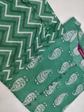 Gosriki Women'S Cotton Blend Printed Straight Kurta With Pant (Jugnu Green_S-Go_Green_Small),Green,,B09X1TZWCT
