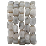 Natural Large Spectrolite Cube Stone Beads 8x11mm 38cm/str Loose Semi Gemstone Stone Square Beads for Making Bracelets Necklace