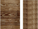 Iconikal Woodgrain Plastic Tablecloth Table Cover, Aged Clear Hemlock, 54 x 108-Inches, 3-Pack