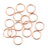 HDSupplies 200 Pieces - 3mm Jump Rings Rose Gold Tone - 24 Gauge
