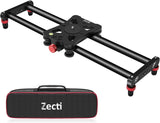 Zecti Camera Slider 24 /60 cm Adjustable Carbon Fiber Camera Dolly Track Slider Video Stabilizer Rail for Camera DSLR Video Movi