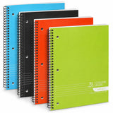 Spiral Notebooks, 1Subject Notebook, College Ruled Spiral Notebooks 70 Sheets 3 Hole Punched, 1 Subject Notebooks for Schoo