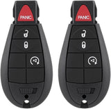 Key Fob Replacement Compatible for Jeep Cherokee 2014 2015 2016 2017 2018 2019 2020 Remote Control Key Replacement GQ4-53T (4A C