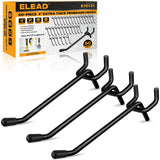 ELEAD 60-Piece 4 Inch Extra Thick Pegboard Hooks, Heavy Duty Peg Board Organizer Accessories, Peg Board Tool Hangers Fit for 1/4