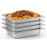 DynaLiving Hotel Pans 1/2 Half Size Pans 4 Pack Steam Table Pans