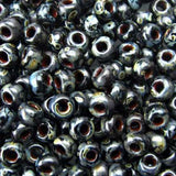 QAOLZCC Picasso Smokey Black Matte 22 Grams Miyuki 8/0 Seed Bead 22 Gram
