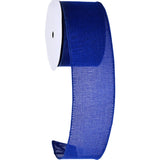 Meseey Royal Blue Burlap Wired Edge Ribbon - 2.5 Inch x 10 Yards Rustic Jute Ribbon for Wedding Decor, Christmas Crafts, DIY Gif