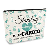 POTS Awareness Gift Makeup Bag Postural Orthostatic Tachycardia Syndrome Awareness Cosmetic Bag POTS Inspired Gift POTS Syndrome