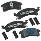 Bendix Premium SBM506 Semi-Metallic Front Brake Pads for Select Models Buick Skylark, Chevrolet Beretta, Cavalier, Corsica, Olds