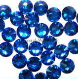 Crystal-Wholesale 144 pcs Capri Blue (243) Aqua Sapphire Swarovski 2088 Xirius 16ss Flat Backs Rhinestones Round 4mm ss16 DIY De