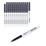 Amazon Basics Ultra Fine Point Permanent Markers, Black, 24-Pack