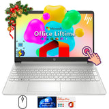 HP Flagship Touchscreen Laptop Computer - Win 11 Pro Microsoft Office Lifetime 15.6 HD Touchscreen Intel i3 1215U Wi-Fi 5 A