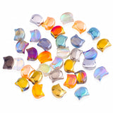 120Pcs Cat Head Beads Electroplate Glass Cat Head Beads Handmade Glass Beads for Jewelry Making Crafting Themed Decorative