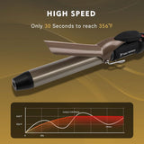 Eagle Fortress 1" Ceramic Curling Iron - Curling Wand JPA010