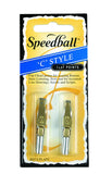 Speedball C0/C1 Series Pen Nib, Broad Edge Nibs, Triple-Reservoir Design, Calligraphy Ink Pen, Handwriting, Lettering, Fountain,