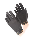 Shires Aubrion Mesh Riding Work Horse Riding Non-Slip Gloves (Black, XS)