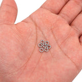 THREENEST 500PCS 5mm 1.2mm Thickness 16 Gauge Stainless Steel Jump Rings, Unwelded Metal Round Strong Thick Craft O Ring for Nec