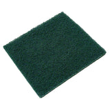 LOLA Products Green Heavy Duty Jumbo Scouring Fiber Pads, 6 x 6, Non Scratch, NonWoven Scrubber, Stay Fresh & Remove Grease B
