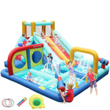 Doctor Dolphin Inflatable Water Slide, Waterslide Bounce House for Kids, Water Bounce House with Slide, Blow Up Water Park with