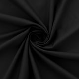 KKJIAF 10 Yard Black Cotton Fabric 61 Inch Wide, Soft & Breathable Cotton Broadcloth Fabric for Sewing Clothes, Apparel, Costume