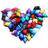 100 Pcs Flat Back Diamond Acrylic Crystal Rhinestones Plastic Gems for Bedazzling Acrylic Jewels for Jewelry Making Costume Cosp