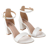 Shoetopia Women'S Block Heel Sandal-Eu40 /Uk7 /White,White,7,B0BSCBQWMY